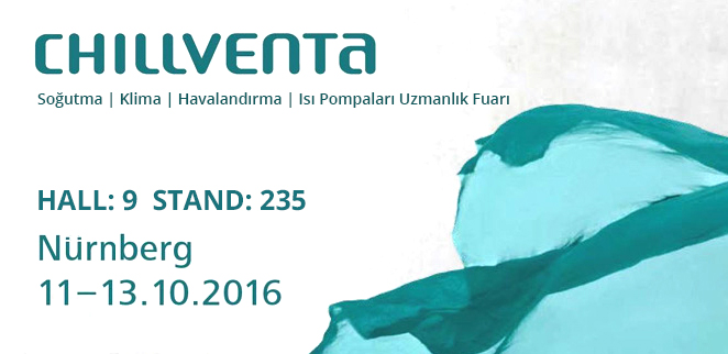 Chillventa Nürnberg'de Yerimizi Alıyoruz.